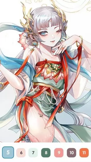 数字填色解压涂色书手机版 v1.0 安卓版 0
