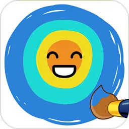 圈圈涂色画color joy