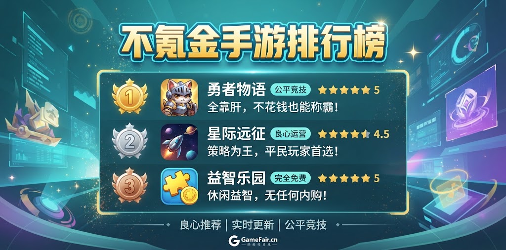 不氪金手游排行榜