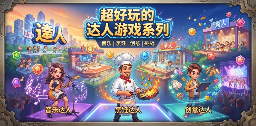 超好玩的达人游戏系列