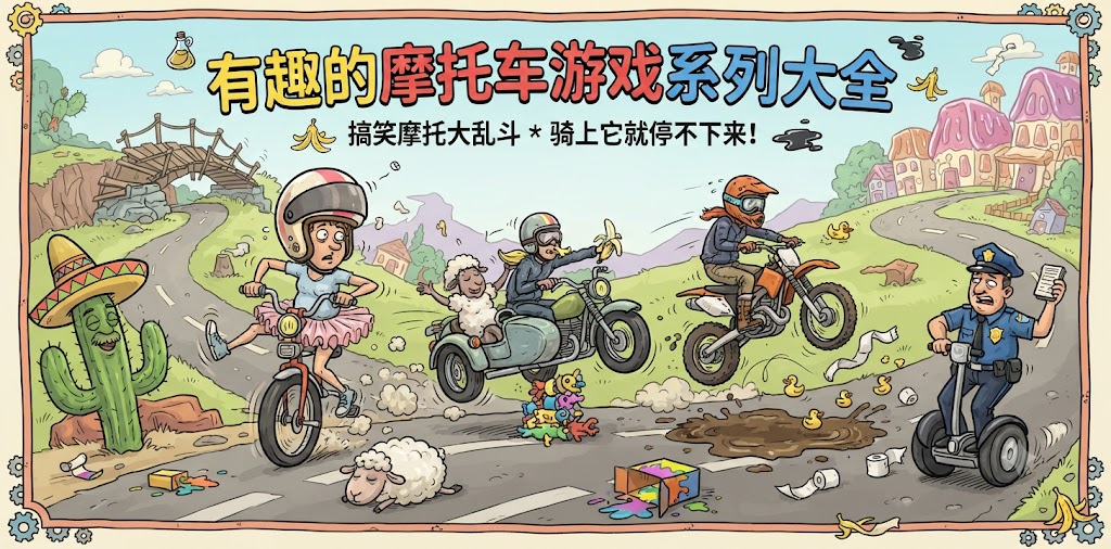 有趣的摩托车游戏系列大全