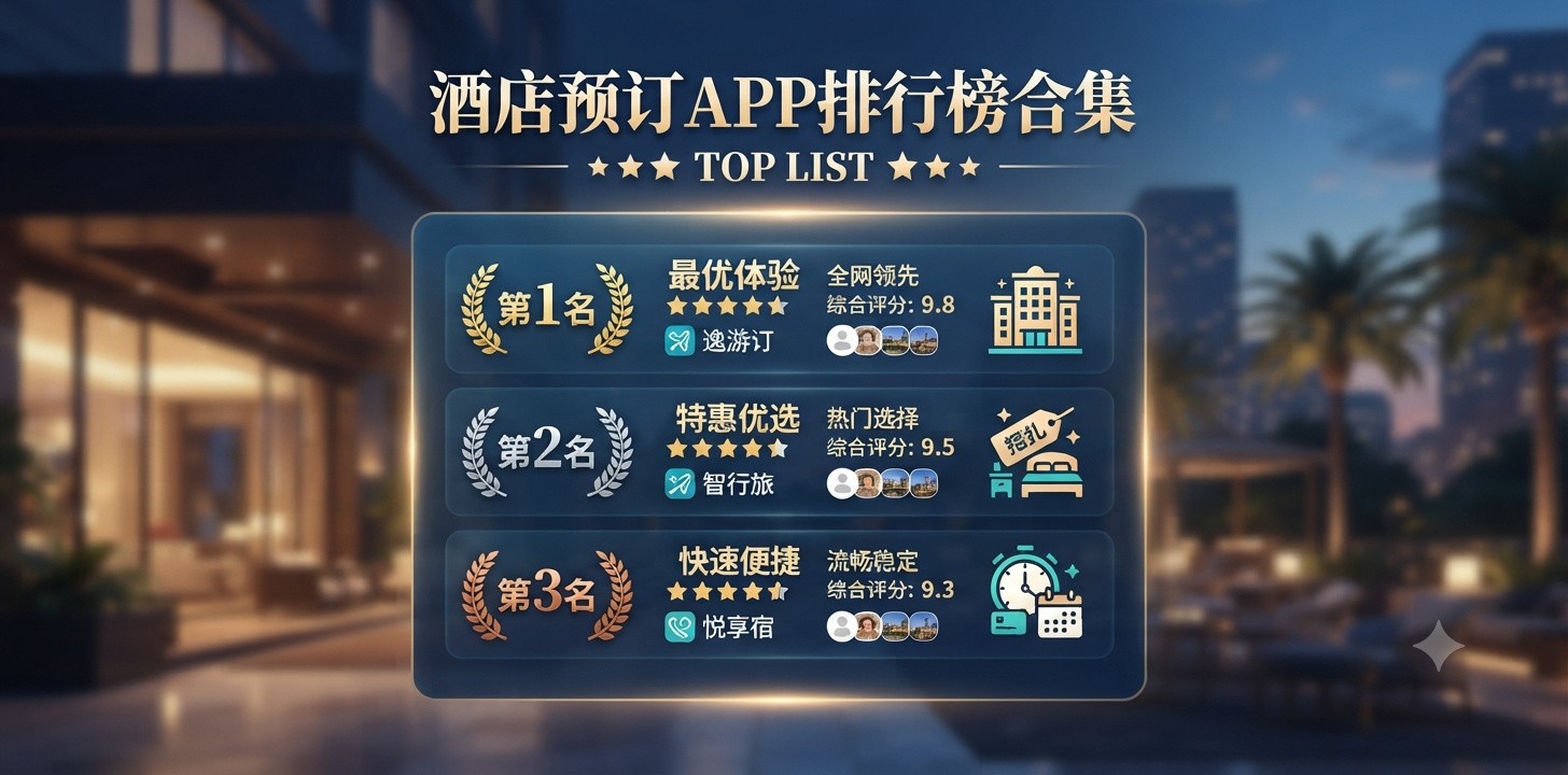 酒店预订app排行榜
