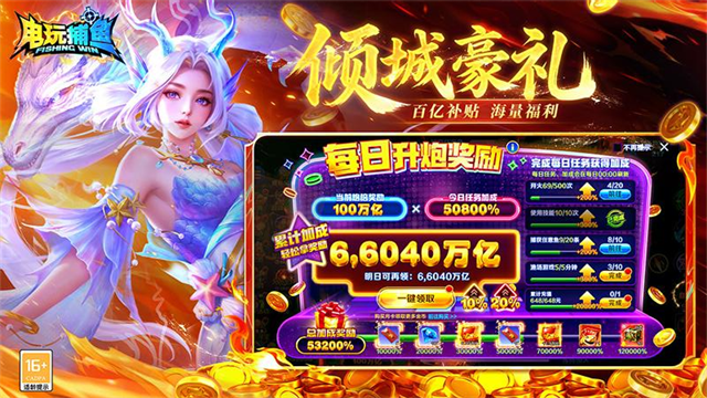 电玩捕鱼无限资源版4