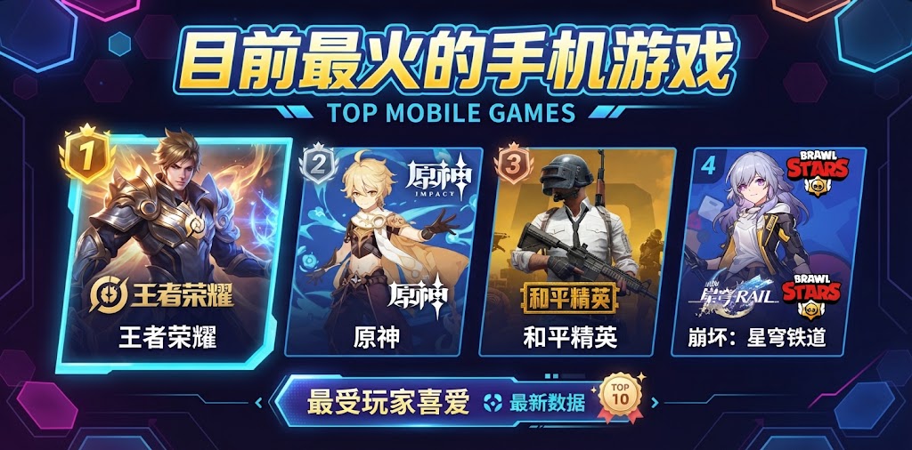 目前最火的手机游戏