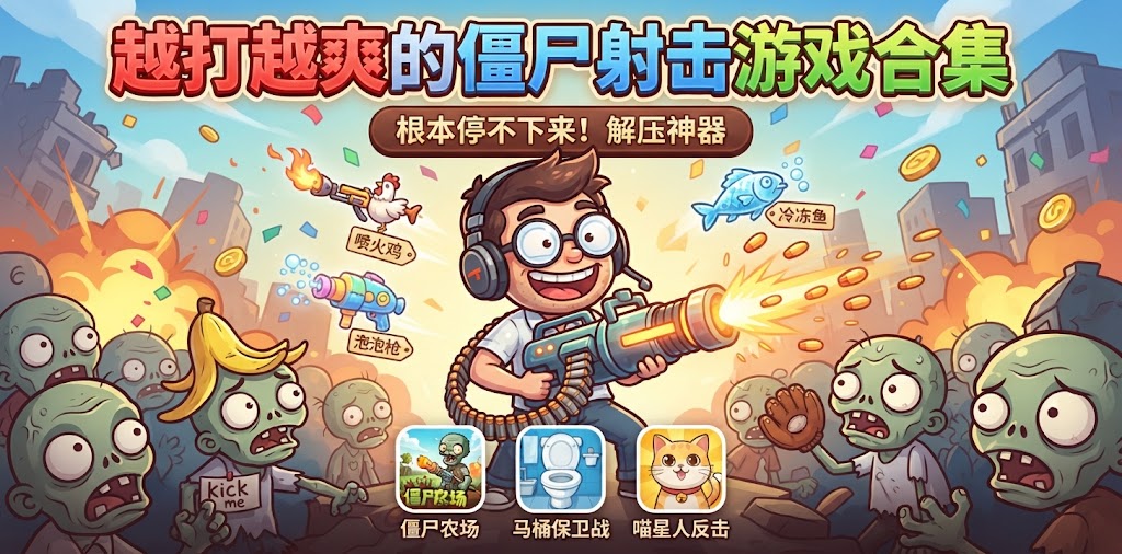 越打越爽的僵尸射击游戏合集