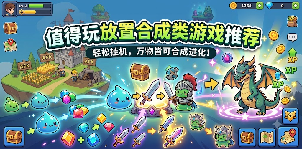 值得玩的放置合成的游戏有哪些