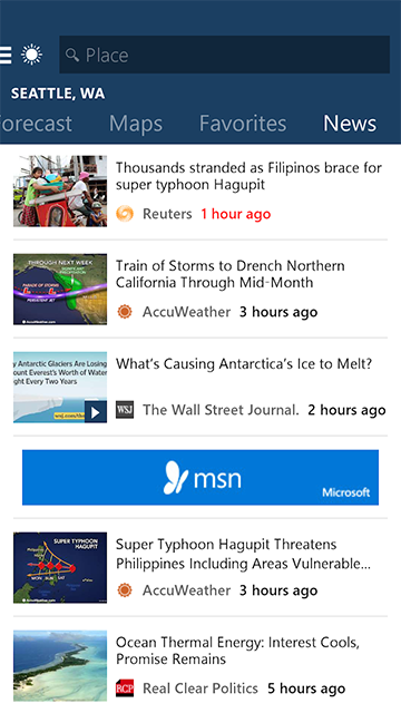 微软天气(MSN Weather)4