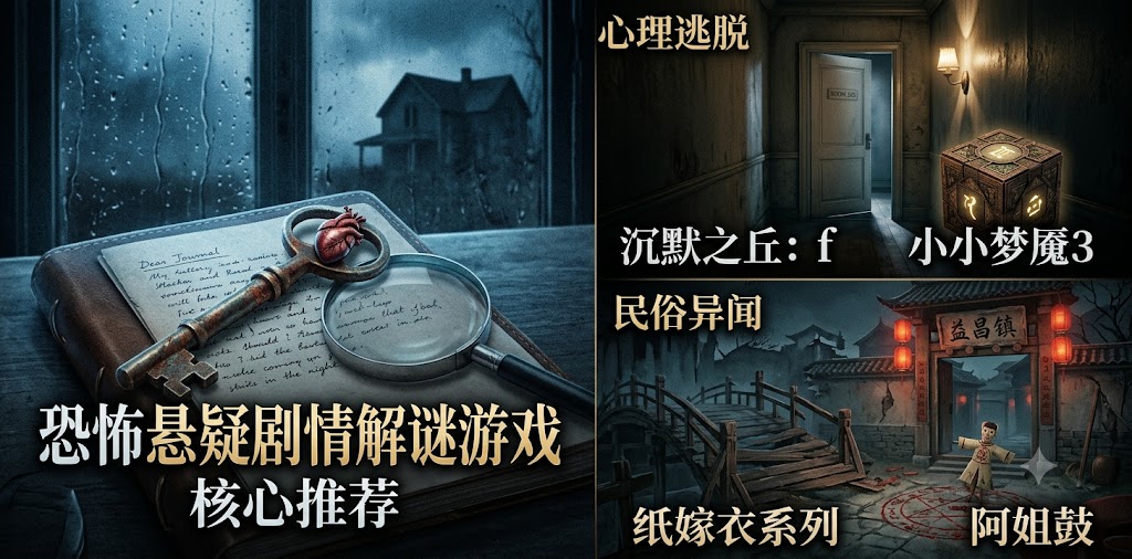 恐怖悬疑剧情解谜游戏有哪些