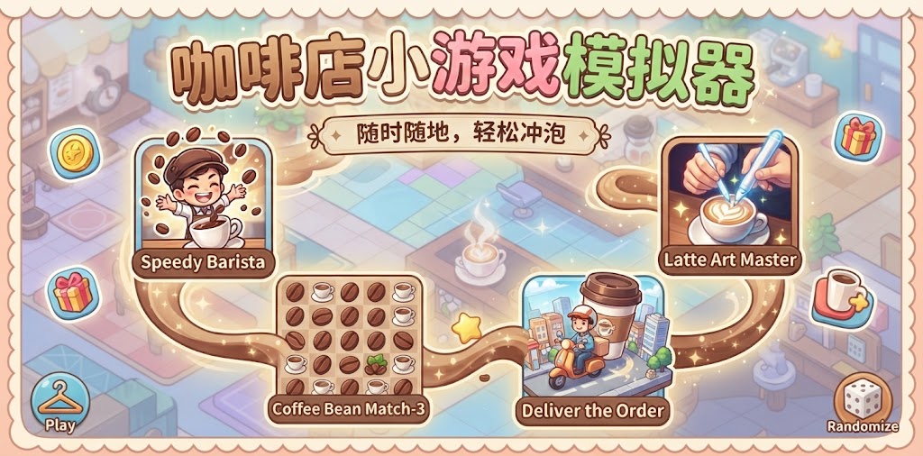 咖啡店小游戏模拟器