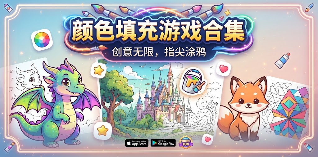 颜色填充游戏合集