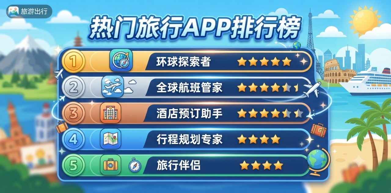 旅行软件排行榜前十名