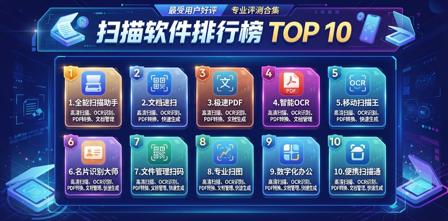 扫描软件排行榜前十名