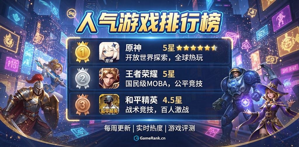 人气游戏排行榜