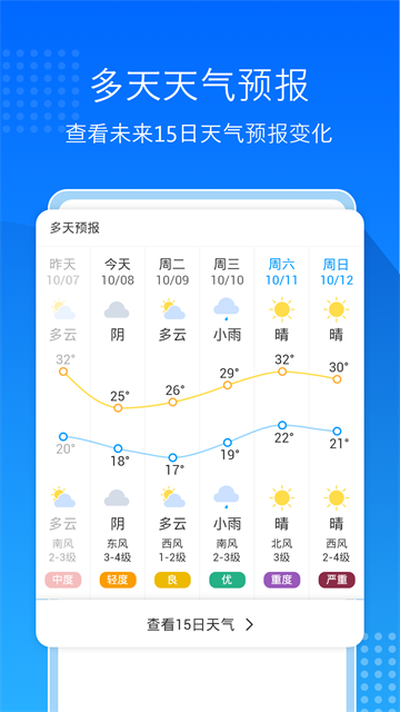 天气预报通app1