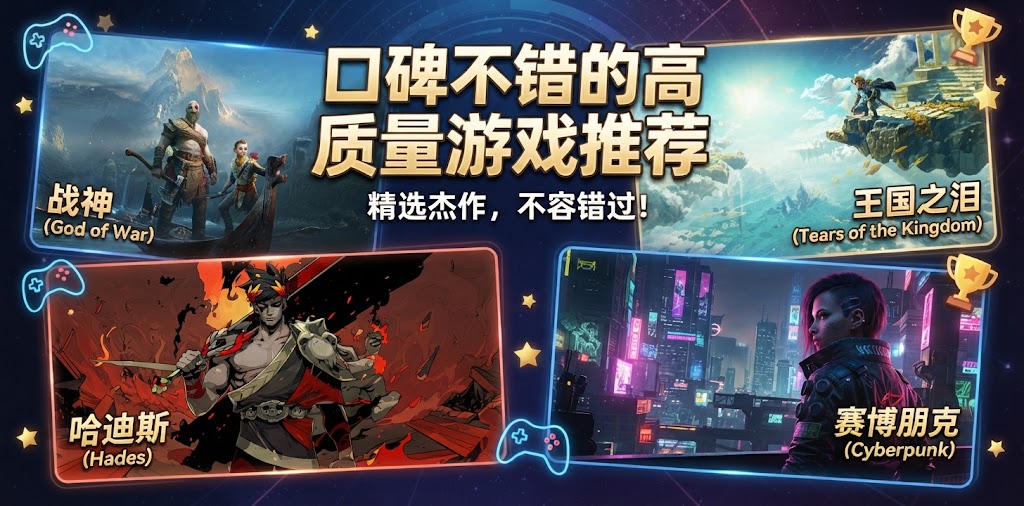 口碑不错的高质量游戏推荐