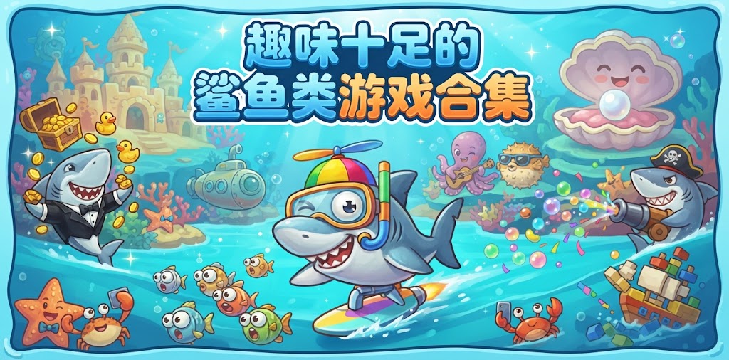 趣味十足的鲨鱼类游戏合集