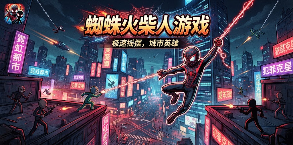火柴人蜘蛛英雄游戏