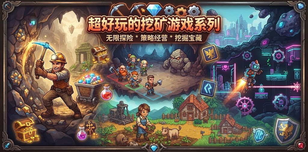 超好玩的挖矿游戏系列