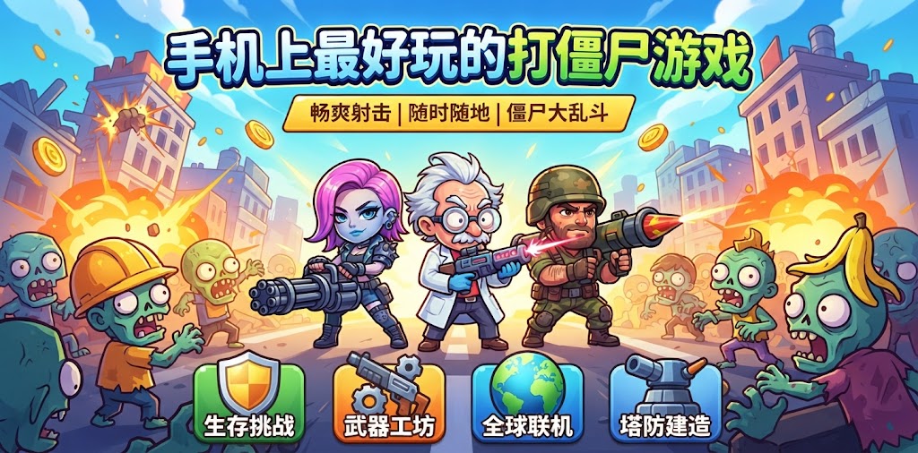 手机上最好玩的打僵尸游戏合集