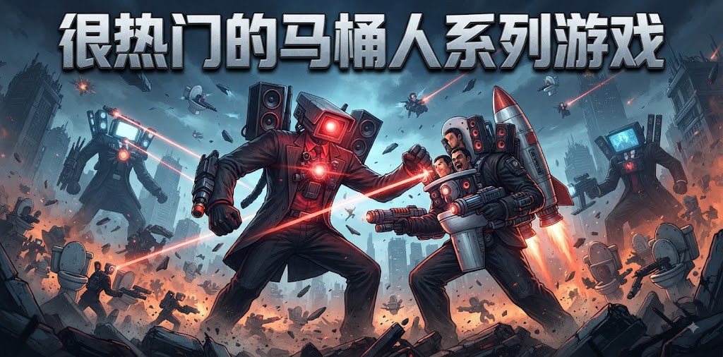 很热门的马桶人系列游戏