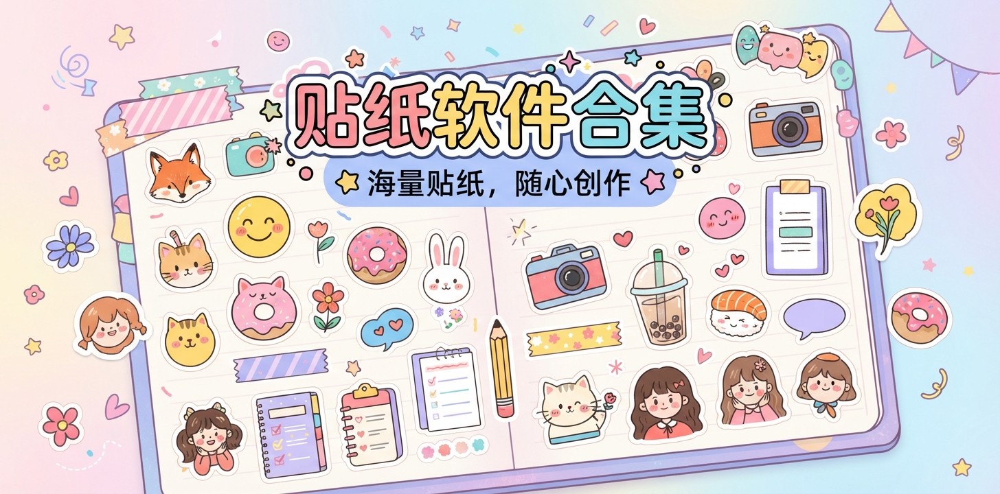 最近很火的贴纸app
