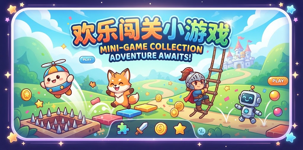 欢乐闯关小游戏