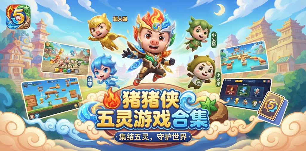 猪猪侠五灵游戏合集