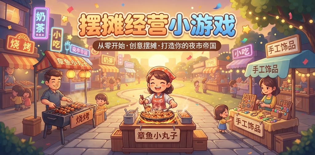 摆摊经营小游戏